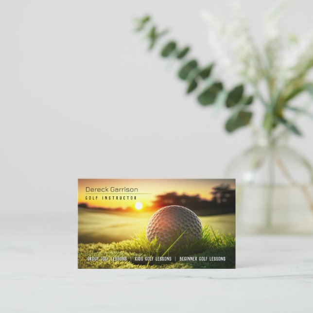 Carte De Visite Coach golf | Instructeur professionnel de golf (Debout devant)