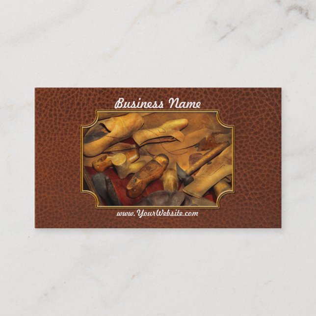 Carte De Visite Cobbler - Outils du cordonnier (Devant)