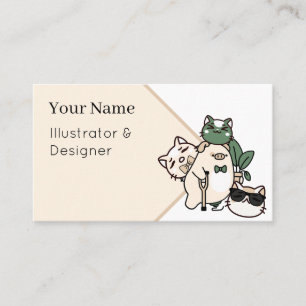 Carte De Visite Cochon avec béquille axillaire, prothèse et amis c