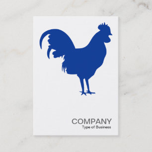 Carte De Visite Cockerel bleu marine - Blanc