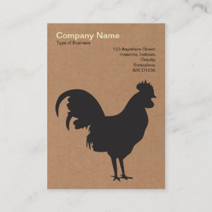 Carte De Visite Cockerel noir - Boîte en carton