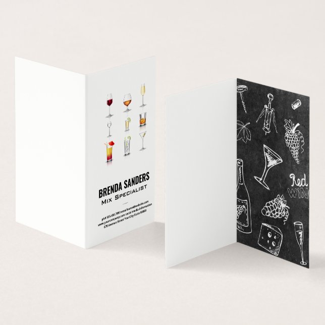 Carte De Visite Cocktail | Barman (Intérieur et extérieur)