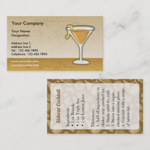 Carte De Visite Cocktail Sidecar