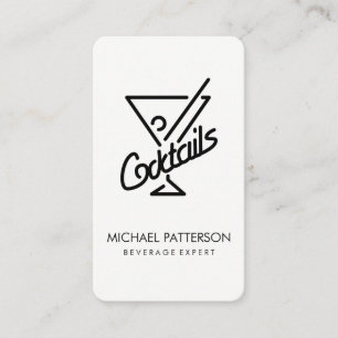 Carte De Visite Cocktails / Bartender