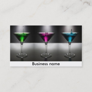 Carte De Visite Cocktails de barman