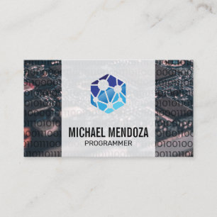 Carte De Visite Code binaire   Logo technique