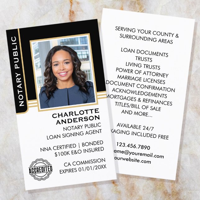 Carte De Visite Code de l'agent de signature de prêt public notair (Créateur téléchargé)