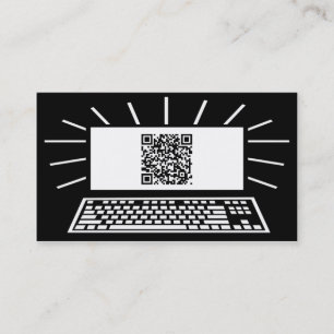 Carte De Visite code de qr d'ordinateur
