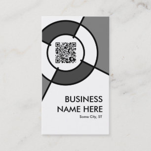 Carte De Visite Code de QR et cible de logo