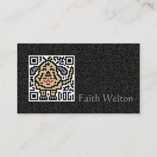 Carte De Visite Code de QR le chien