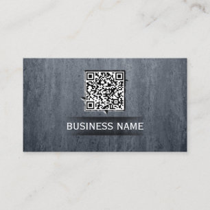 Carte De Visite Code en pierre moderne du cool QR d'arrière - plan