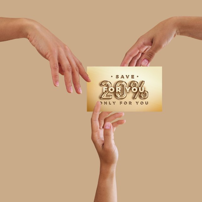 CARTE DE VISITE CODE QR 20%HORS RÉDUCTION INSÉRER LE MERCI (QR CODE 20%OFF DISCOUNT INSERT THANK YOU)