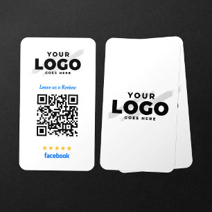 Carte De Visite Code QR 5 étoiles pour les avis Facebook de mon en
