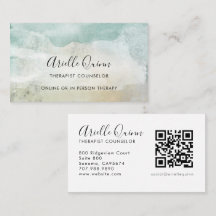 Code QR aquarelle serein Conseiller Thérapeute