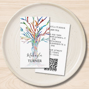 Carte De Visite Code QR Arbre De Vie