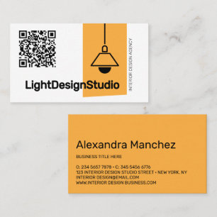 Carte De Visite Code QR Architecte d'intérieur Meubles Chandler