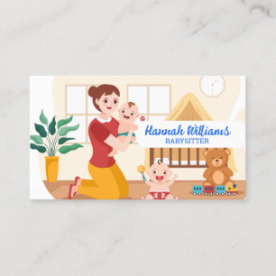Carte De Visite Code QR Babysitter
