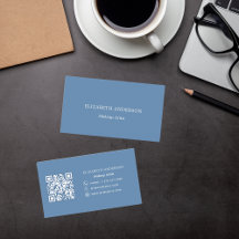 Code qr bleu Dusty