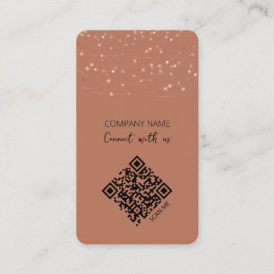 Carte De Visite Code QR Boho Connectez-vous avec nous