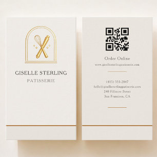 Carte De Visite Code QR Boulangerie Pâtisserie