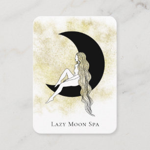 Carte De Visite *~* Code QR céleste GODDESS Femme sur la lune