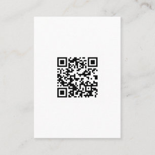 Carte De Visite Code QR, Code de réponse rapide, noir et blanc