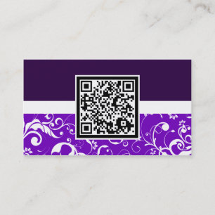 Carte De Visite code QR damask professionnel