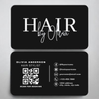 Code QR de coiffeur contemporain propre
