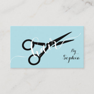 Carte De Visite Code QR de coiffeur moderne