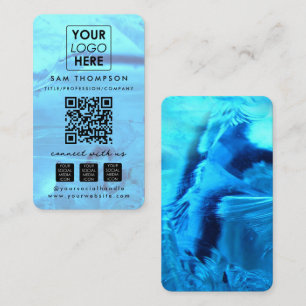 Carte De Visite Code QR de connexion avec nous sur les médias soci
