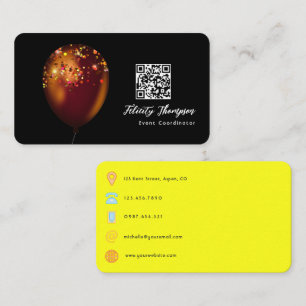Carte De Visite Code QR de coordinateur d'événement