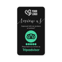 Code QR de demande d'avis TripAdvisor pour le toil