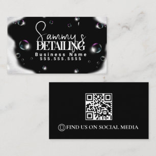 Carte De Visite Code QR de détail de véhicule 