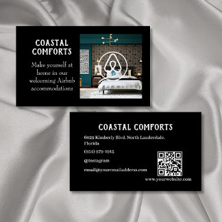 Carte De Visite Code QR de la location de maison | VÉRIFIER LA DES
