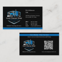 Code QR de l'entreprise de camionnage professionne