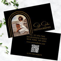 Code QR de photo de script moderne élégant Photogr