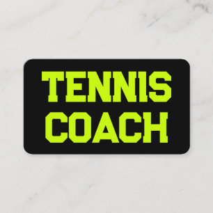Carte De Visite Code QR du coach de tennis