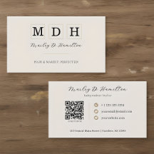 Code QR Élégant Or Maquillage et Coiffure
