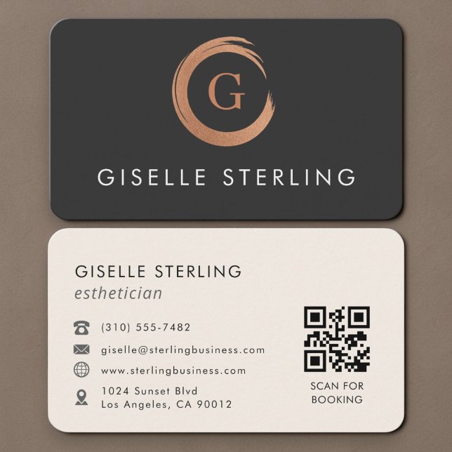 Carte De Visite Code QR Esthéticienne  (Créateur téléchargé)