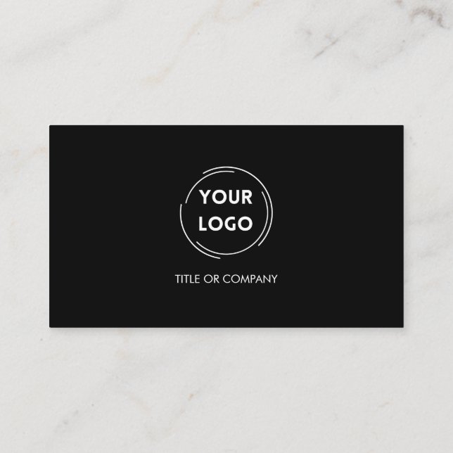 Carte De Visite Code QR foncé moderne (Dos)