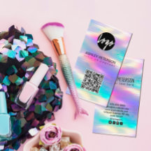 Code QR holographique arc-en-ciel | Médias sociaux