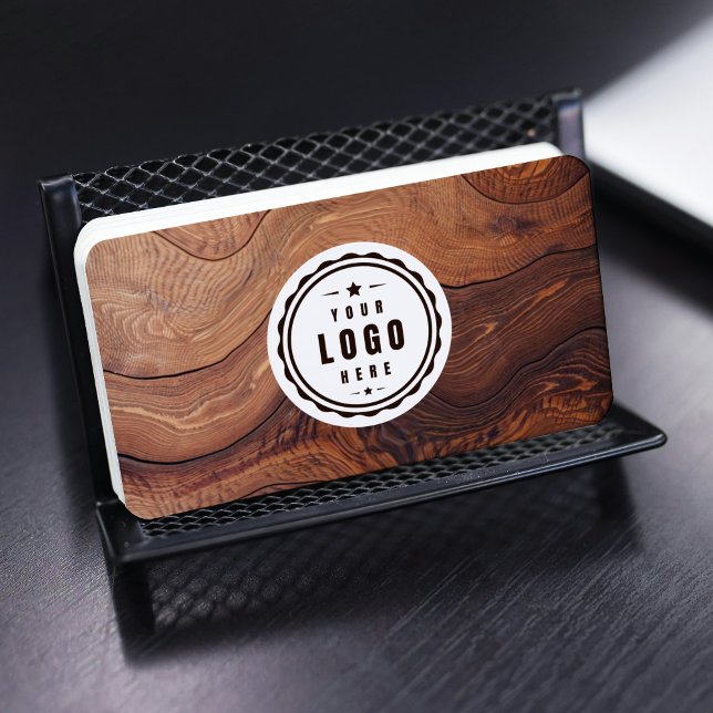 Carte De Visite Code QR Logo Menuiserie Construction Bois (Créateur téléchargé)