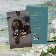 Code QR minima moderne de l'entraîneur de chiens p