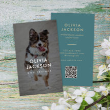 Code QR minima moderne de l'entraîneur de chiens p