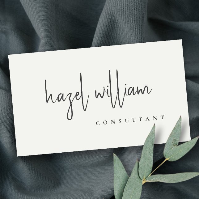 Carte De Visite Code QR minimaliste moderne simple noir et blanc (Créateur téléchargé)