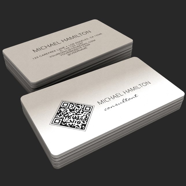 Carte De Visite Code QR moderne (Créateur téléchargé)