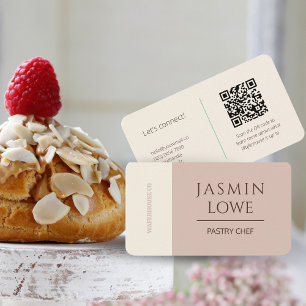 Carte De Visite Code QR moderne Médias sociaux Connectons-nous le