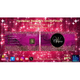 Carte De Visite Code QR monogramme élégant en or rose