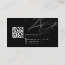 Code QR noir médias sociaux simples et modernes ab