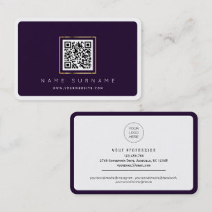 Carte De Visite Code QR numérisable réseau professionnel ou pers